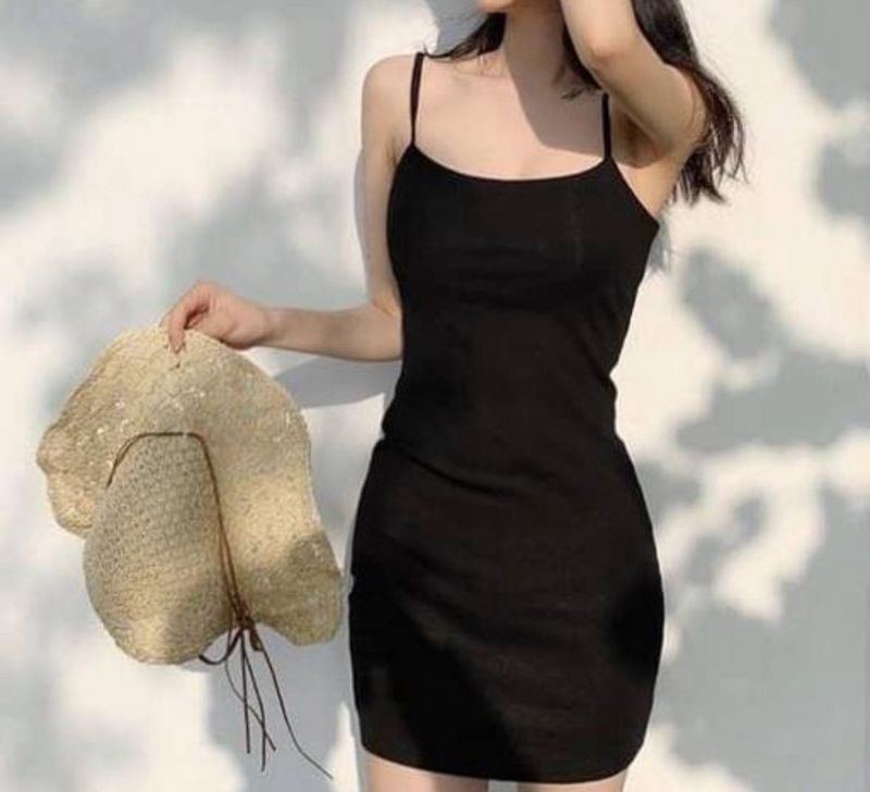black midi dress🖤