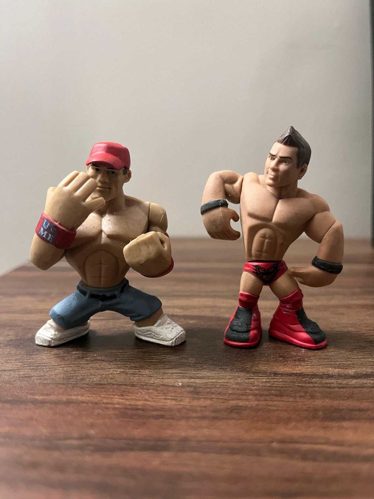 Rare WWE Rumblers Figures John Cena &amp; The Miz