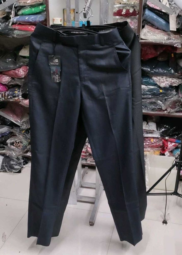 Men's Black Formal Trousers