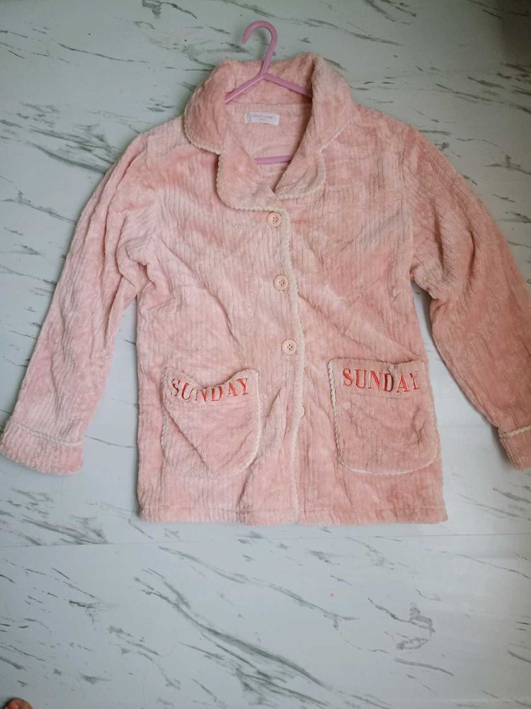 Cozy Pink "Sunday" Pajama Top