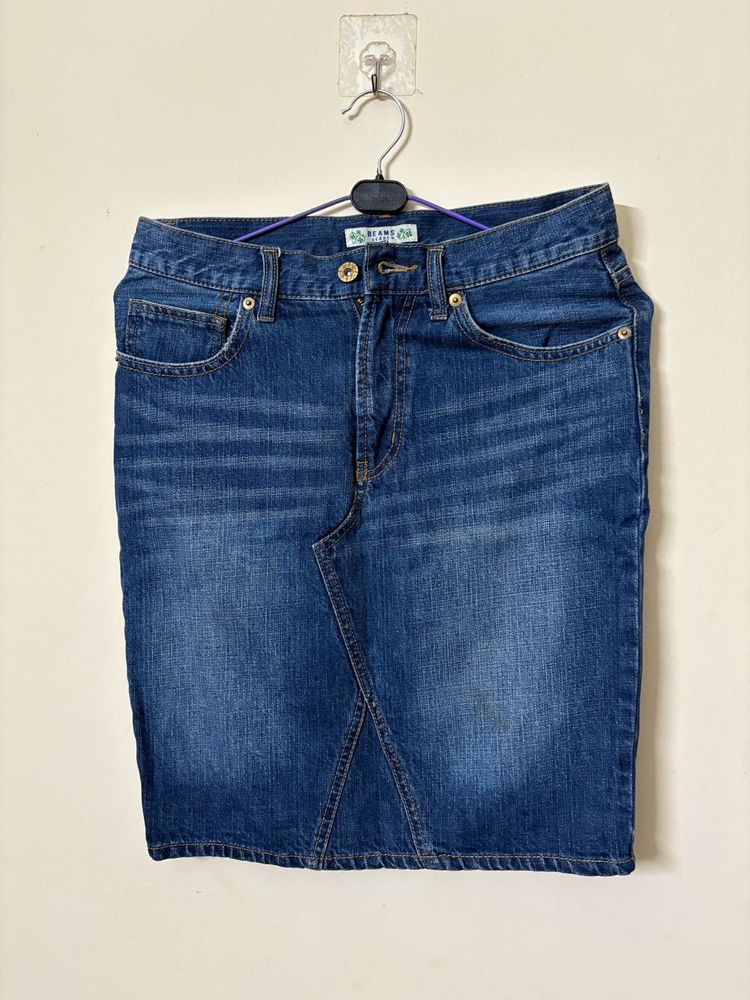 Denim Short Skirt