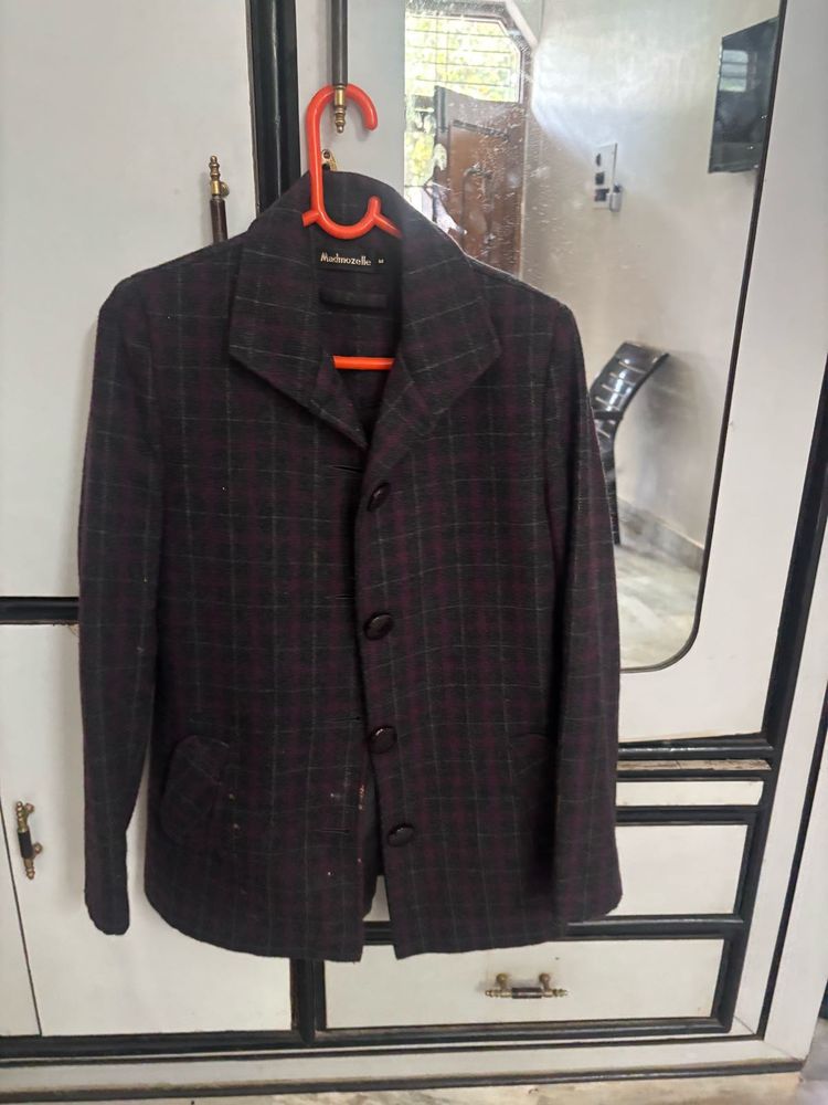 Classic Plaid Blazer