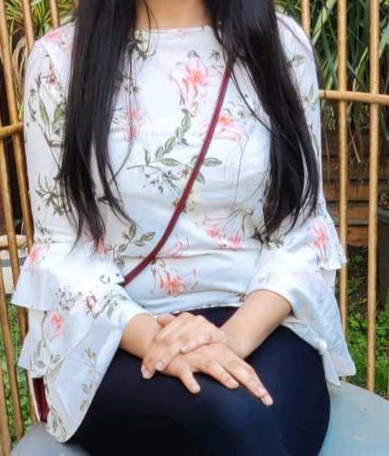 Floral Bell Sleeve Top