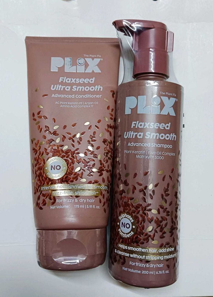 Plix Flaxseed Ultra Smooth Shampoo &amp; Conditioner