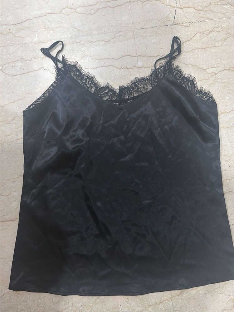 Satin Lace Cami Top