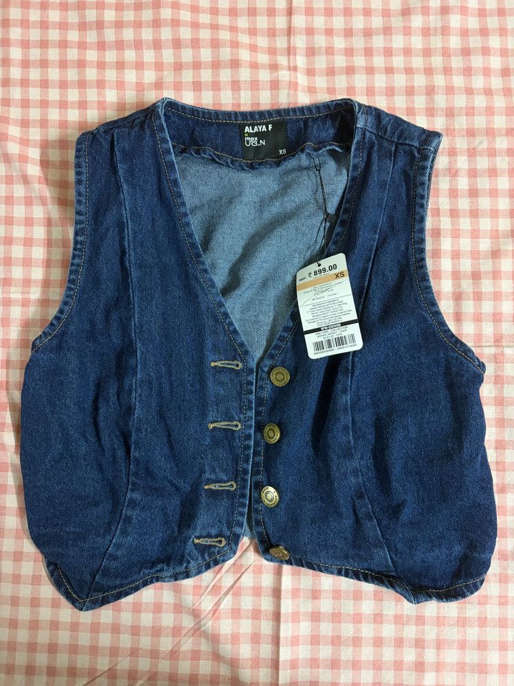 Y2k Denim Vest
