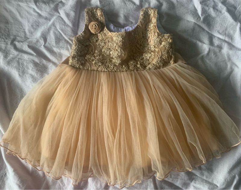 Girls' Golden Dress