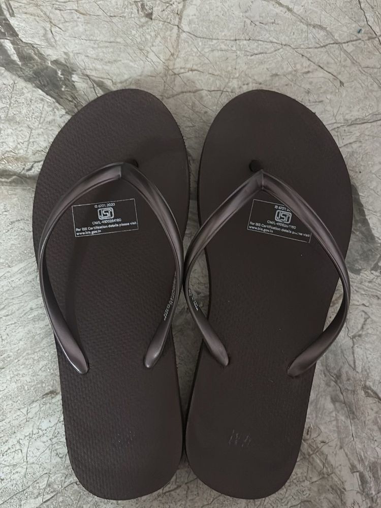 Brown Flip Flops