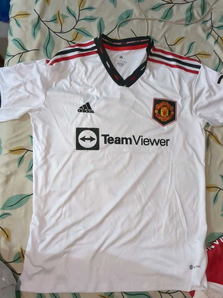 Manchester United Football Jersey White L