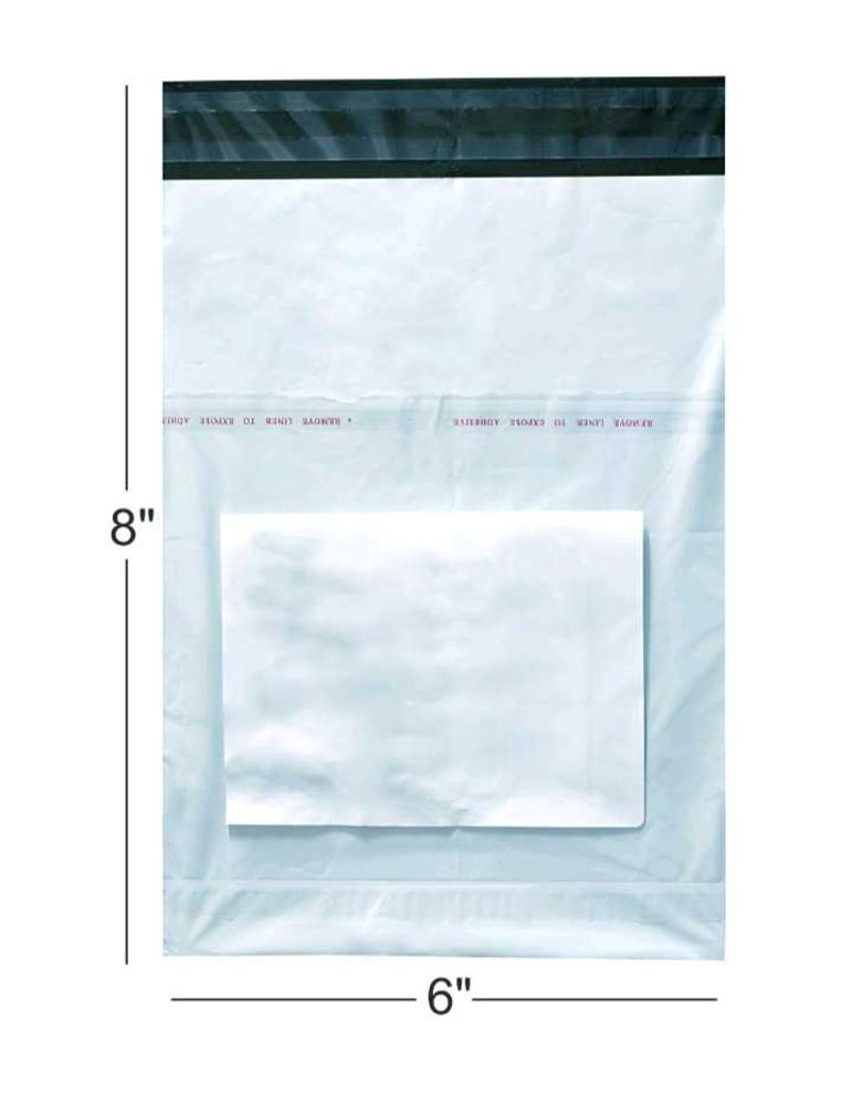 6x8 Inch PolyMailer Envelopes with POD PACK OF 100