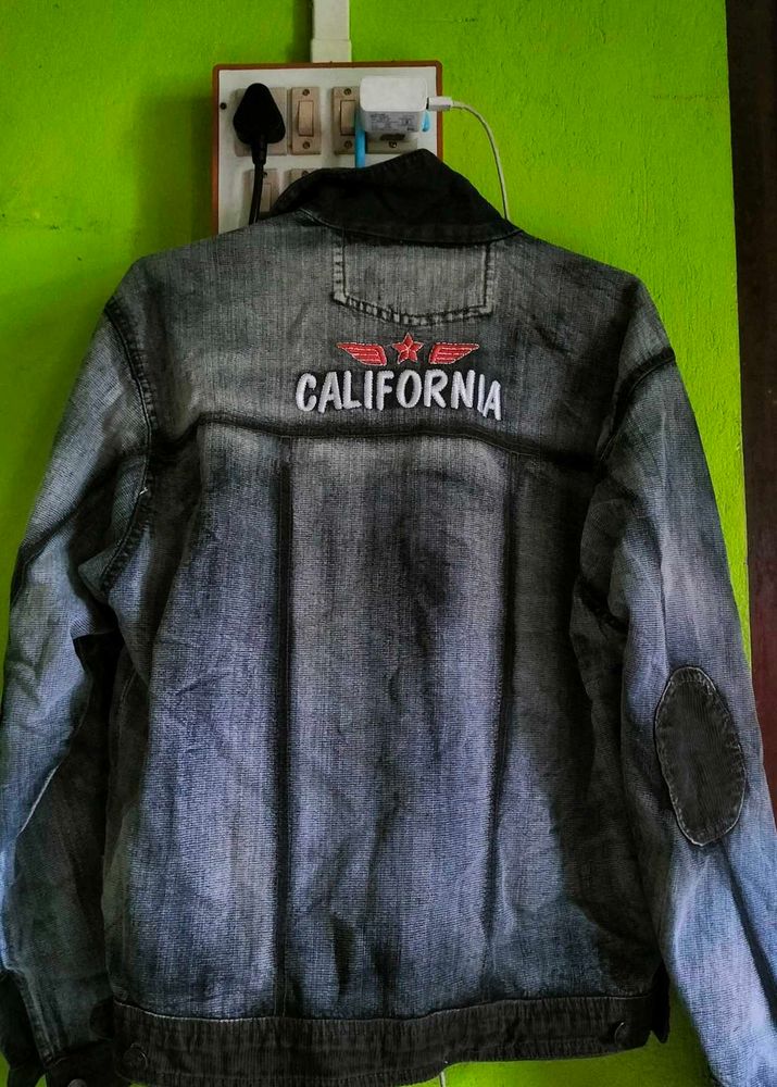 black washed denim jacket