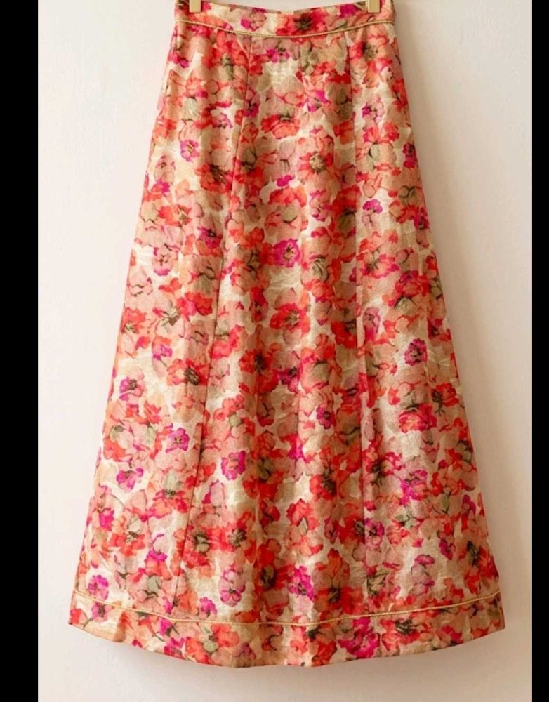 Floral Print Ethnic Skirt