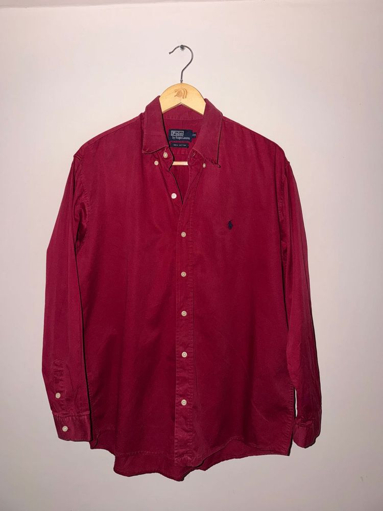 Ralph Lauren Red Button-Down Shirt