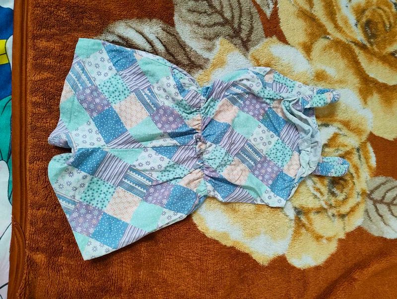 Patchwork Print Mini Dress