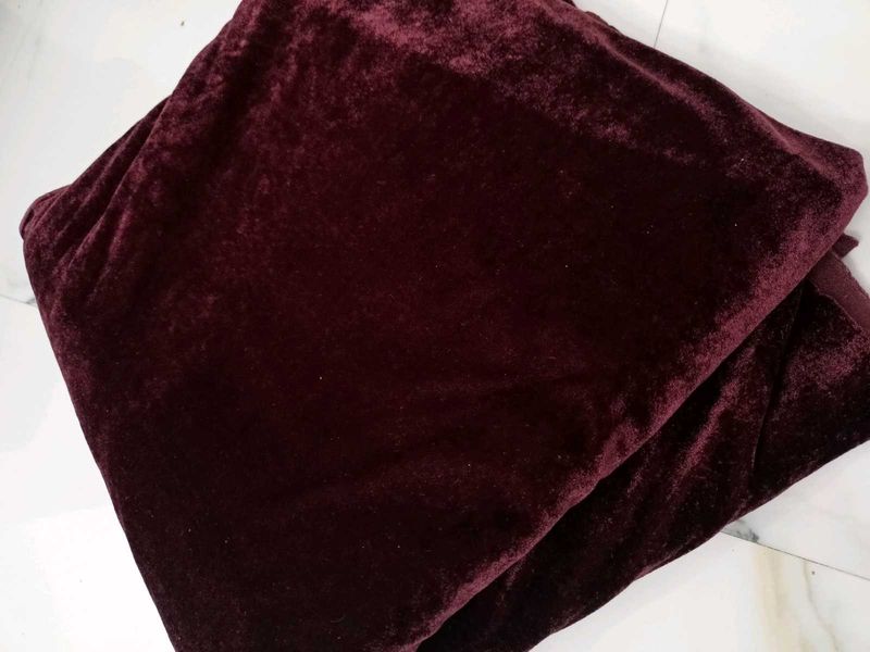 Burgundy Velvet Fabric