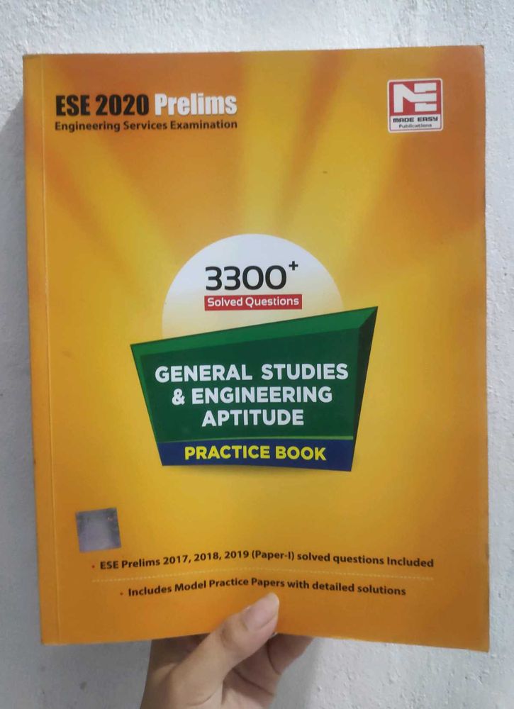 MADE EASY ESE Prelims GS &amp; Aptitude(3300+MCQs)