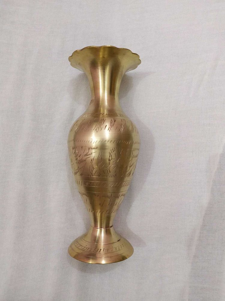 Vintage Handcrafted Brass Vase