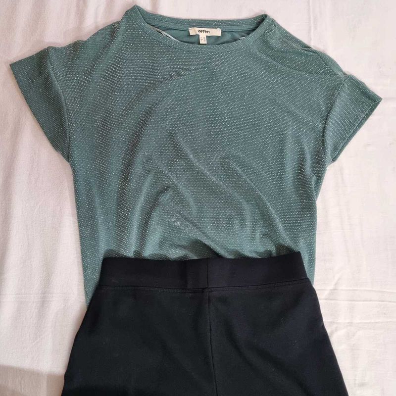 Koton Sparkly Teal Top