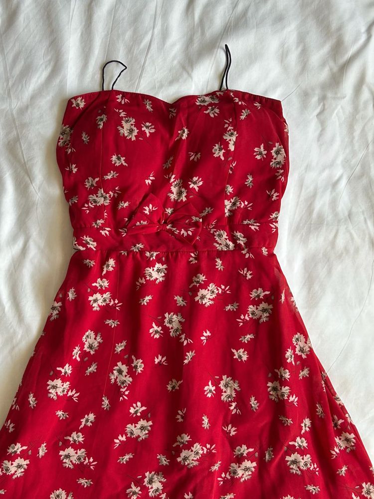 Red Floral Sundress