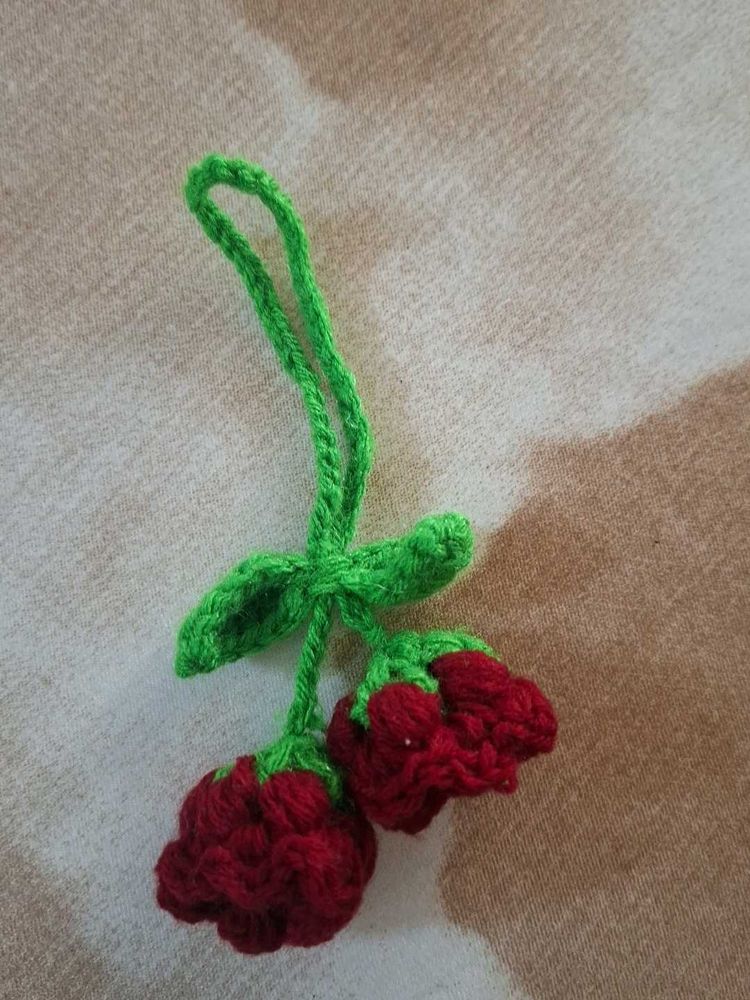beautiful crochet rose hair accessories