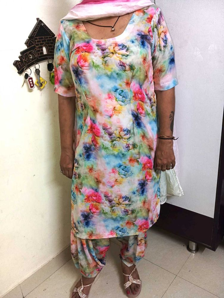 Vibrant Floral Kurta Set