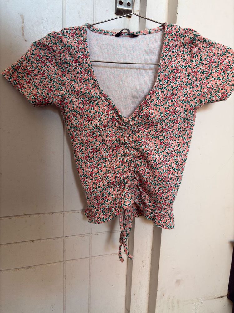 Floral Print crop top from zudio Y2K
