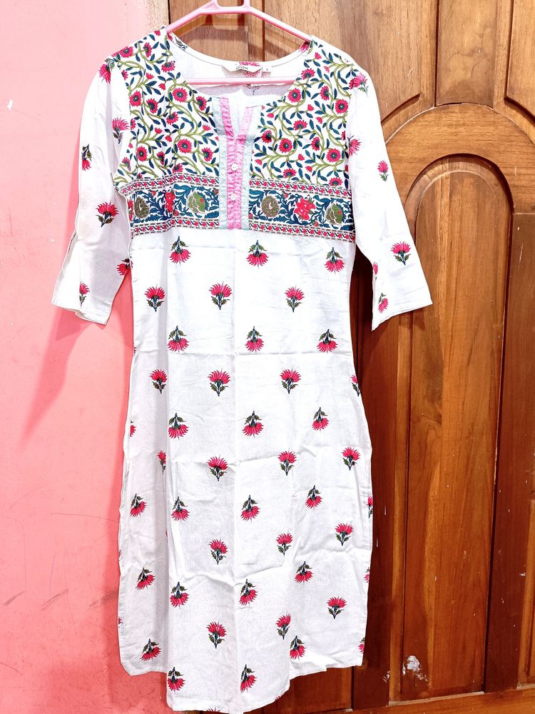 'Be Indi' Brand Pure Cotton Kurti. Will Fit Bust 32, 34