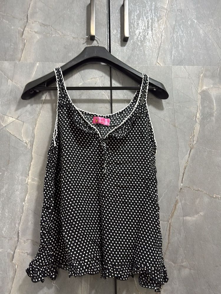 Polka Dot Cami Top with shorts
