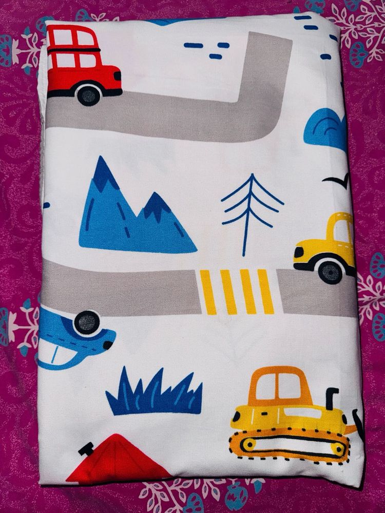 Cute Cars Bedding Set with 2 pillow covers