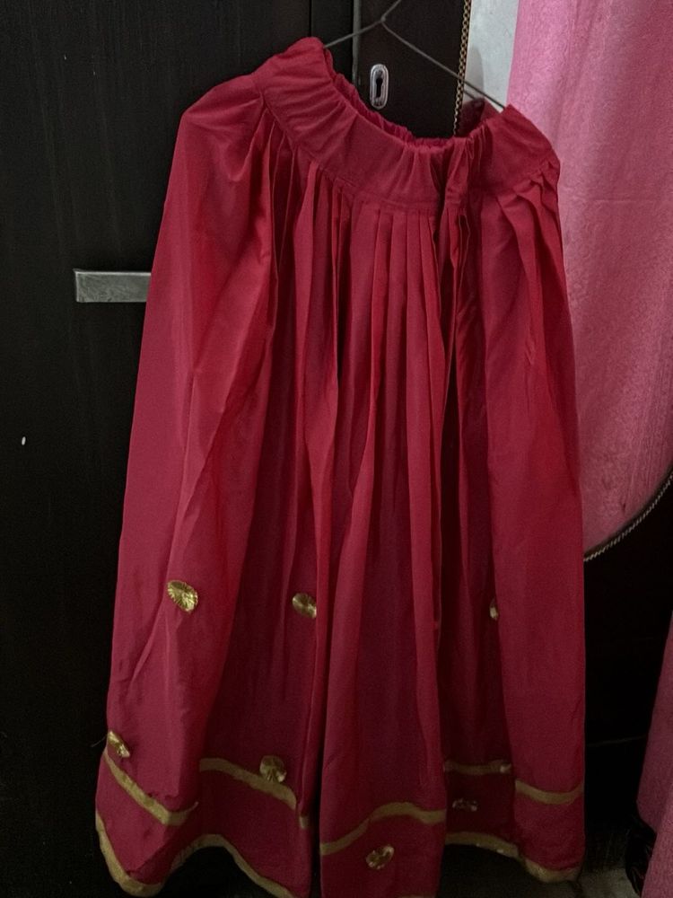 Vibrant Pink Ethnic Skirt
