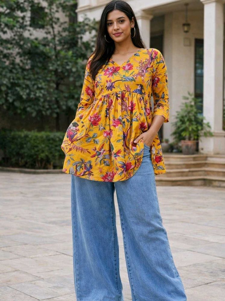 Floral Print Tunic Top (fixed price)