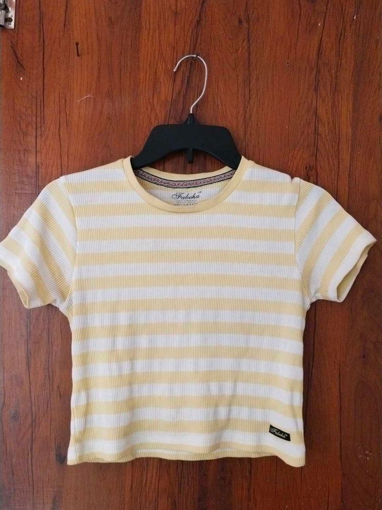 Striped Crop top