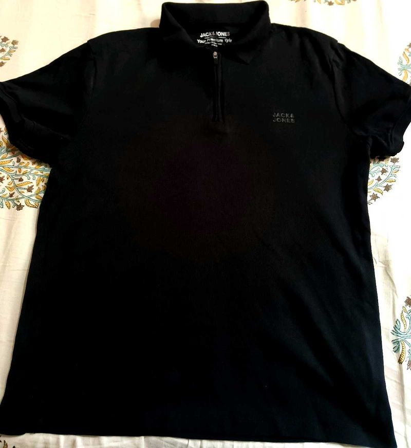Men's Black Jack &amp; Jones Polo Shirt