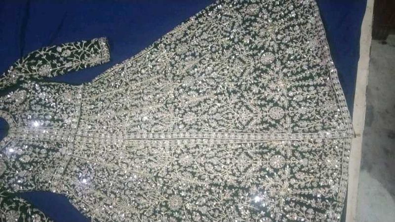 Emerald Green Embellished Anarkali