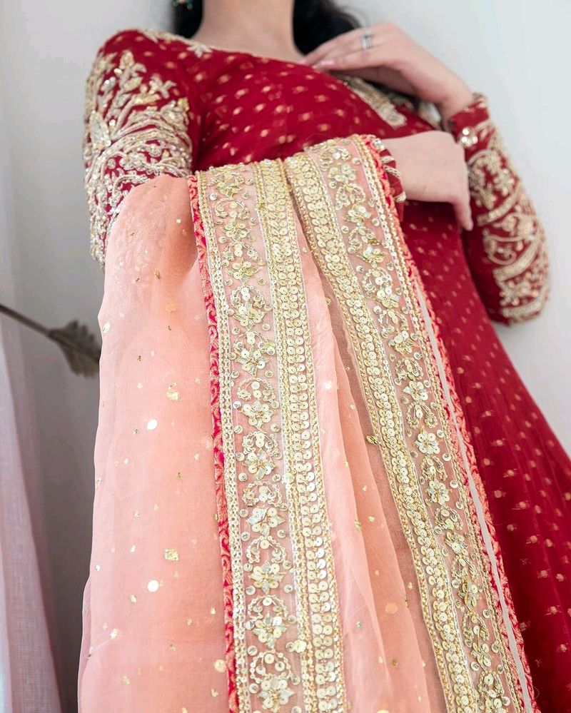 Party Wear Gown and Dupatta
