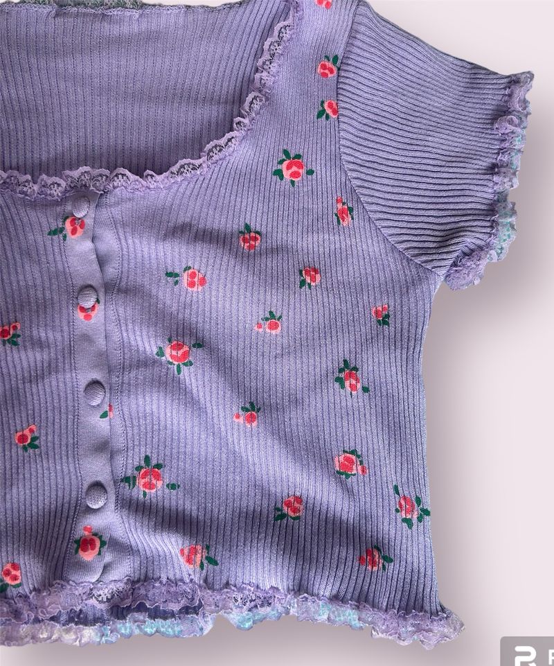 Lilac Crop Top