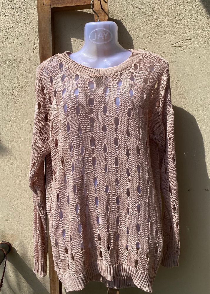 Knitted Cut Out Sweater