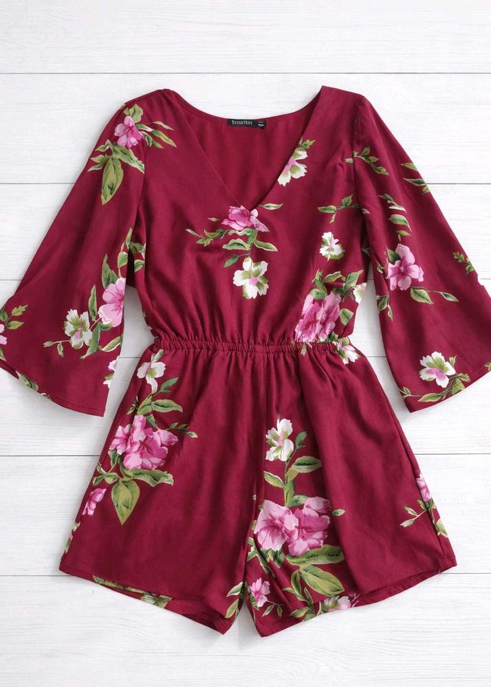 Floral Print Romper