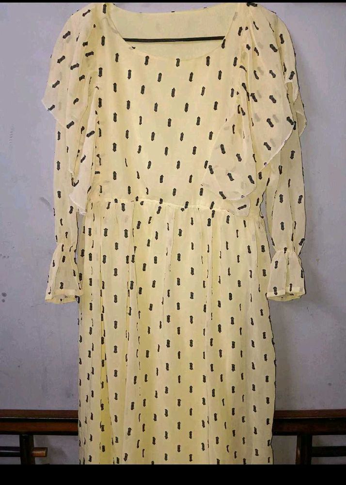 Chiffon Polka Dot Dress