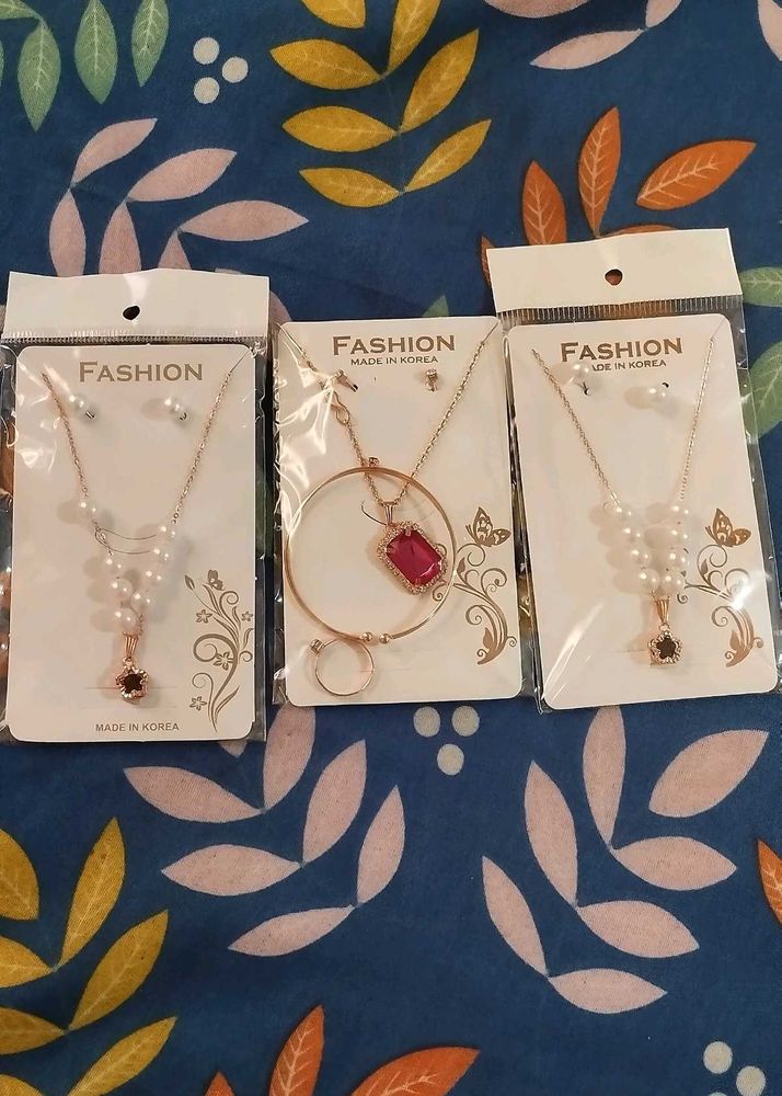 3 Korean Fashion Jewelry Set✨