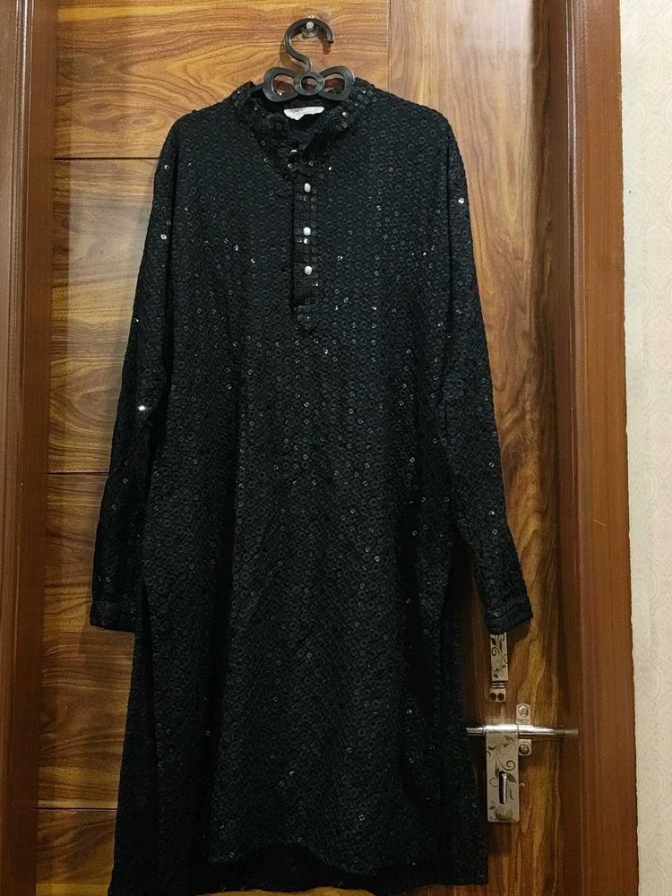 Sparkling Black Kurta