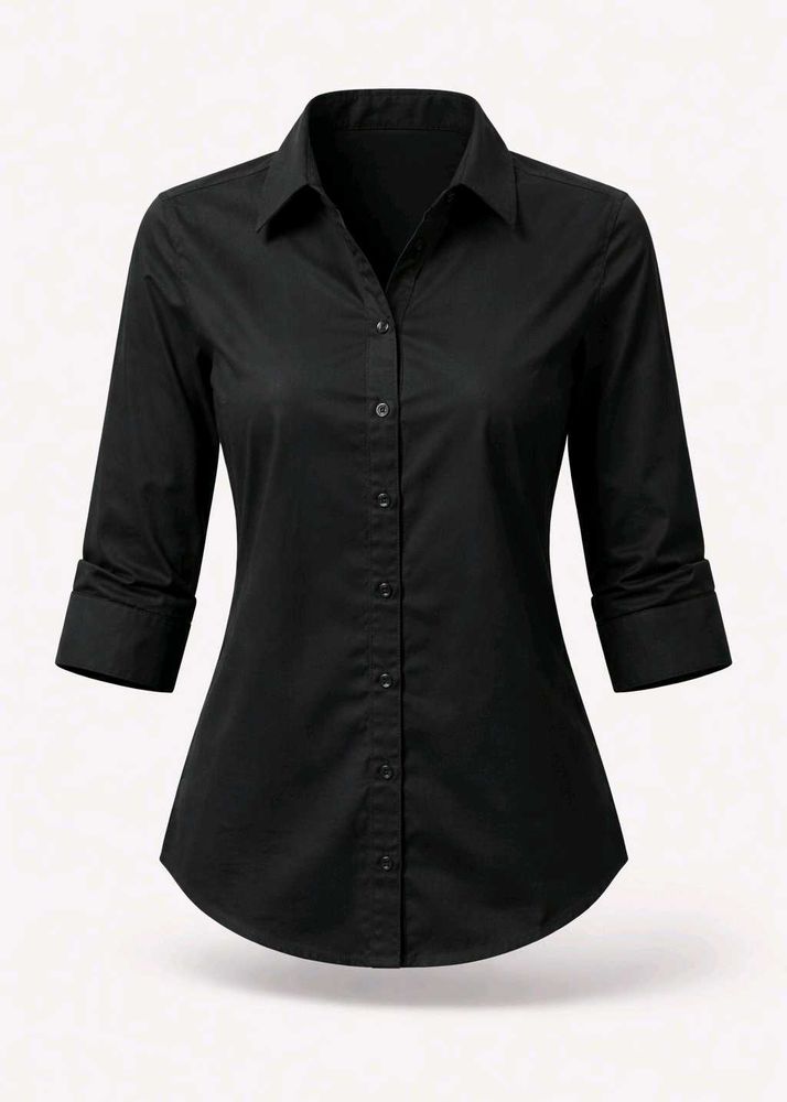 Classic Black Button-Down Shirt