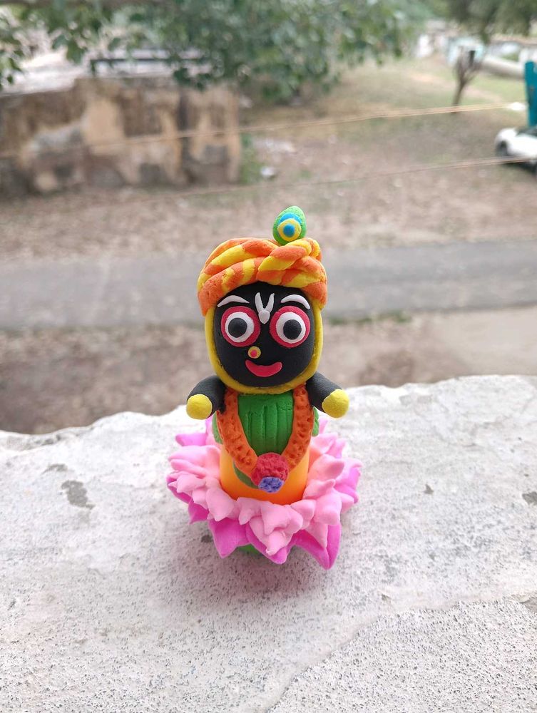 Handmade Clay Jagannath ji statue