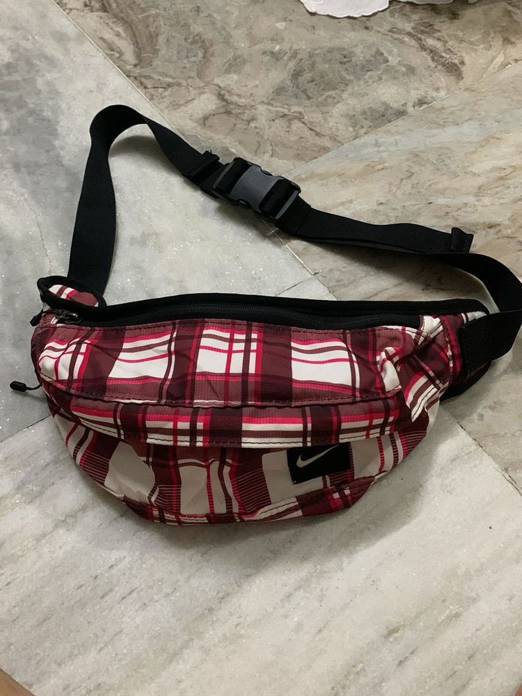 Nike Plaid Fanny Pack
