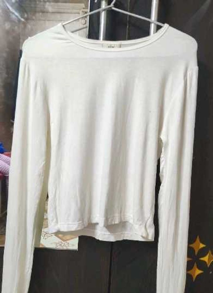 Classic White Long Sleeve Top