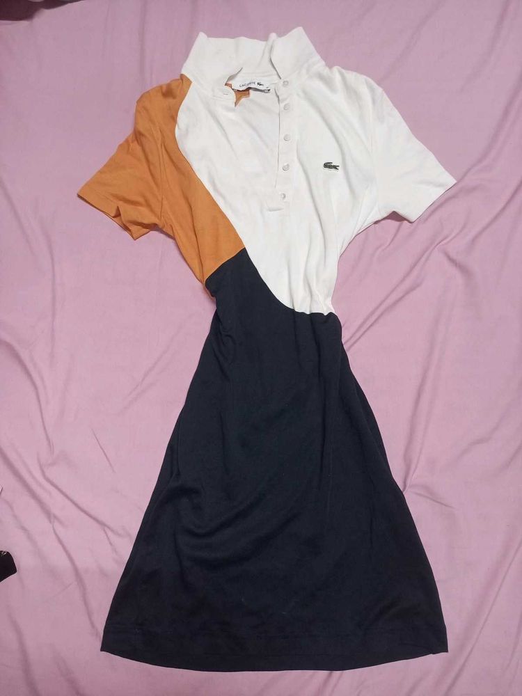 Lacoste Colorblock Polo Dress