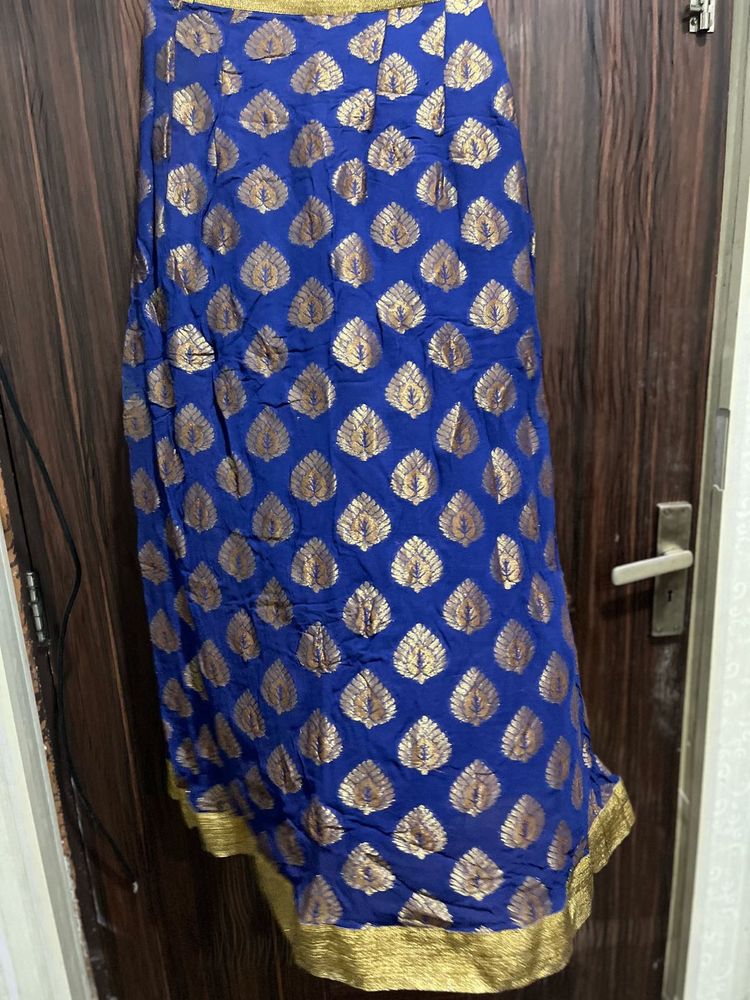 Blue Ethnic Skirt