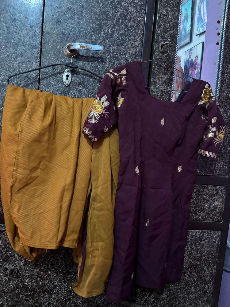 Embroidered Kurta Set with Dupatta
