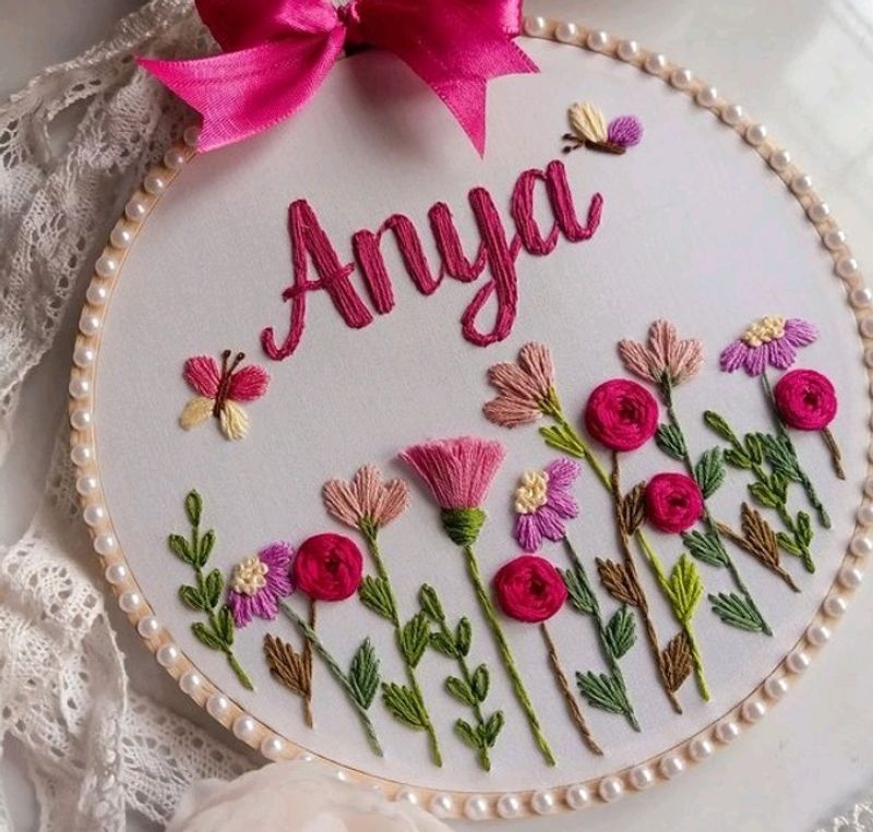 Baby Name Hoop
