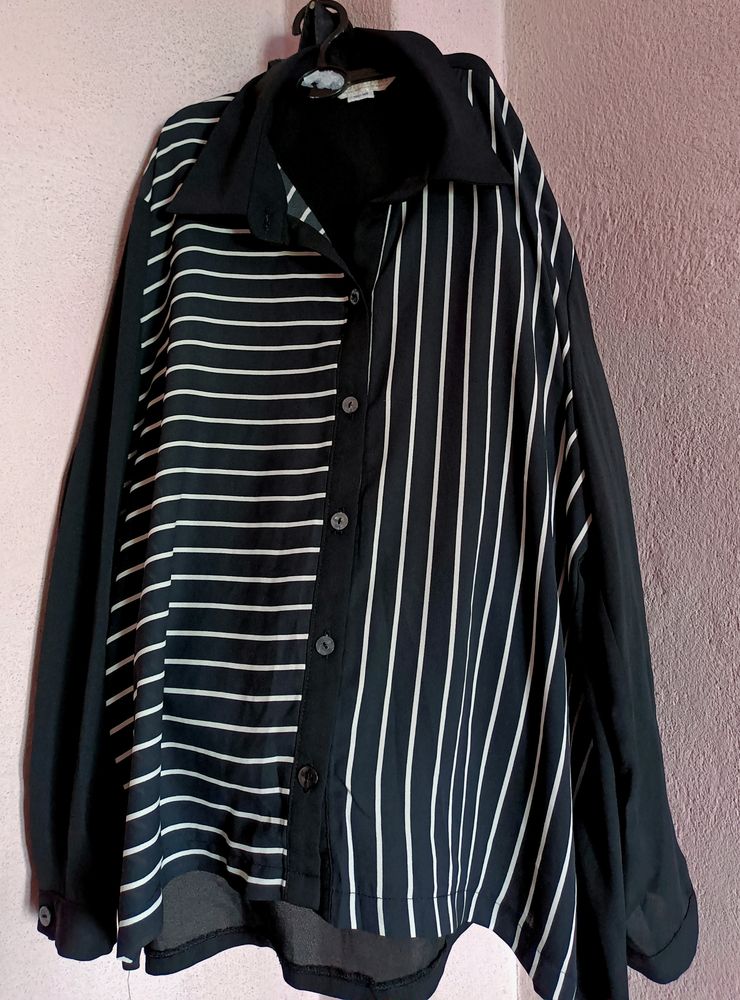 Stripped button down shirt